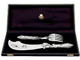 Sterling Silver Fish Servers - Antique Victorian (1847) Sterling Silver Fish Servers - Antique Victorian (1847)