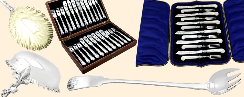 Silver Victorian Cutlery and Flatware for Sale