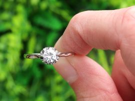 White Gold Diamond Solitaire outside