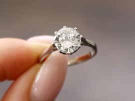 Vintage Diamond Solitaire Engagement Ring