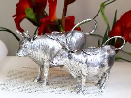 silver cow creamers