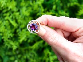 Antique Amethyst Brooch outside