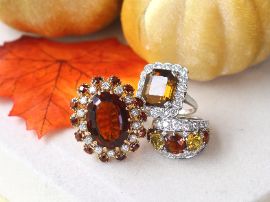 citrine rings