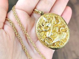 Large Antique Gold Locket