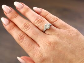 Solitaire Diamond Ring on hand