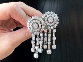 diamond drop earrings