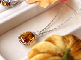 citrine pendant