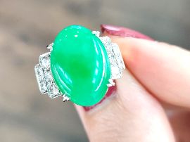 jade and diamond ring