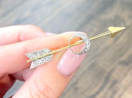 Antique arrow brooch