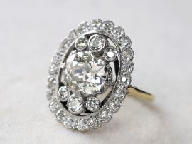 1920s Large Diamond Ring for Sale