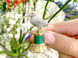 Bird Menu Holders in Silver