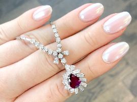 ruby and diamond necklace