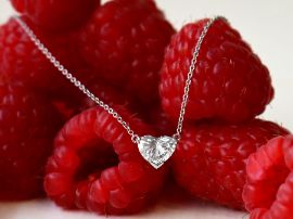 diamond heart pendant