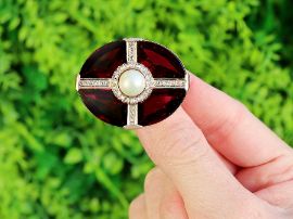 garnet brooch outside