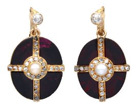 garnet earrings