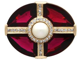 garnet brooch