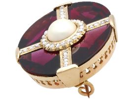 garnet brooch