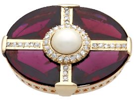 garnet brooch