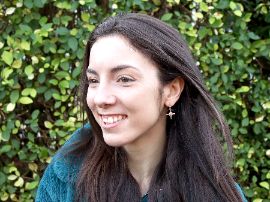 garnet earrings wearing