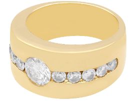 Mens Gold Diamond Wedding Band