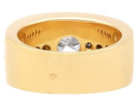 Mens Gold Diamond Wedding Band