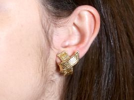 Wearing Mauboussin Gold Earrings