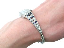 Sapphire and Diamond Watch on wrist