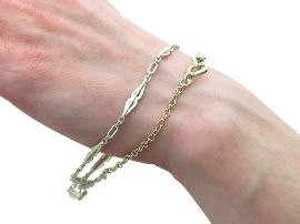 Liberty Yellow Gold Chain wearing