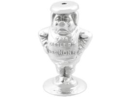 Novelty Silver Pig Salt