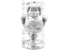 Novelty Silver Pig Salt with Ruler