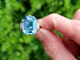 Antique Boucheron Aquamarine Ring outside