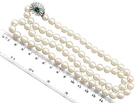 size of pearl necklace