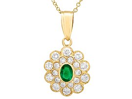 Vintage Emerald Pendant | Emerald Jewellery | AC Silver