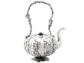 antique silver teapot 