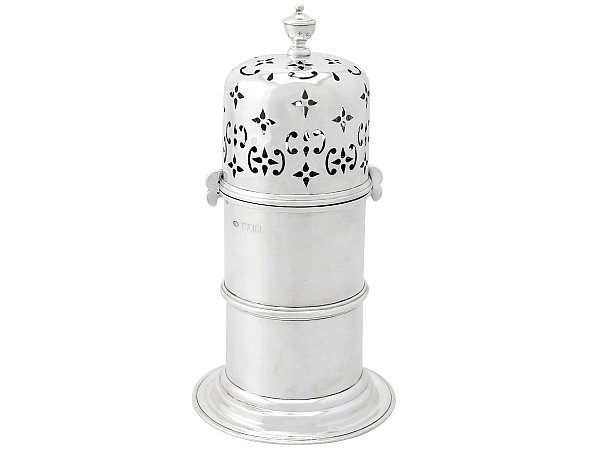 Large Silver Sugar Caster