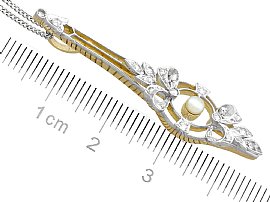 Diamond and Pearl Pendant Ruler