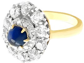 Diamond Sapphire Cocktail Ring