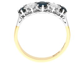 Sapphire & Diamond Five Stone Ring 