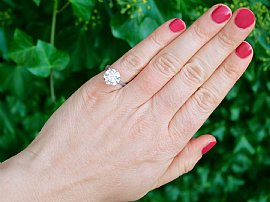 large diamond engagement ring