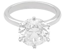 large diamond solitaire engagement ring