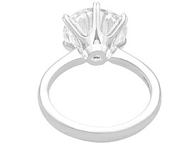 platinum large diamond solitaire ring