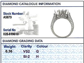 large solitaire grading card