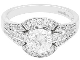 18ct White Gold Diamond Vintage Dress Ring | AC Silver