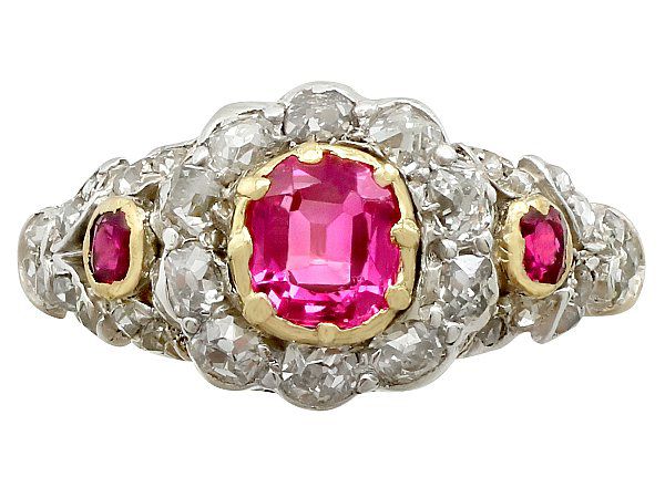 Antique Ruby & Diamond Ring | Victorian Ruby Jewellery | AC Silver