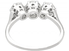 18ct White Gold Trilogy Ring Vintage for Sale | AC Silver