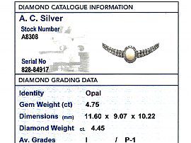 opal diamond brooch