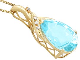 Blue Topaz Pendant