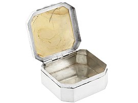 Antique Silver and Stone Box | Georgian Silverware | AC Silver