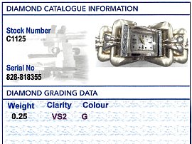 Bucherer Gold Watch grading card