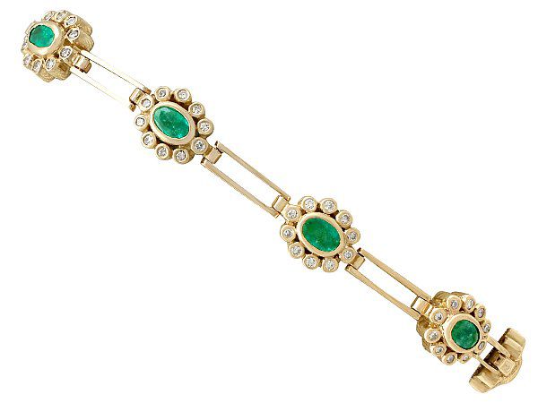 925 Sterling Silver Natural Emerald Gemstone Bracelet Women's Emerald  Bracelet Beautifully Designed Luxury Jewelry - AliExpress